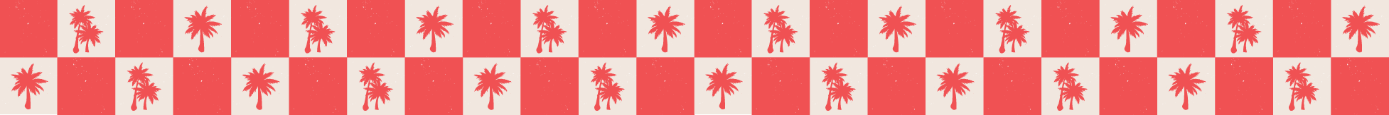 Cali Mojo  Website Graphics Tropical Checker Banner